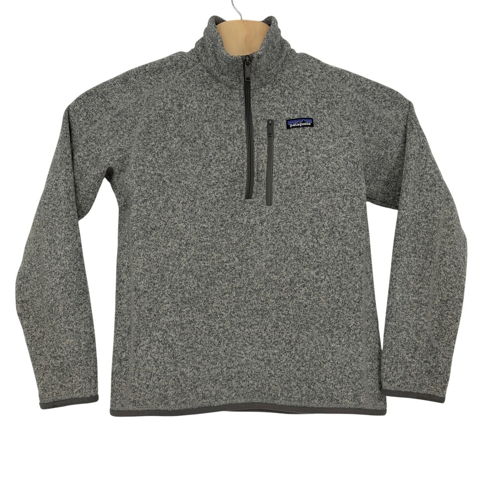 Patagonia Better Sweater 1/4 Zip Men's Gray Pullover Small‎